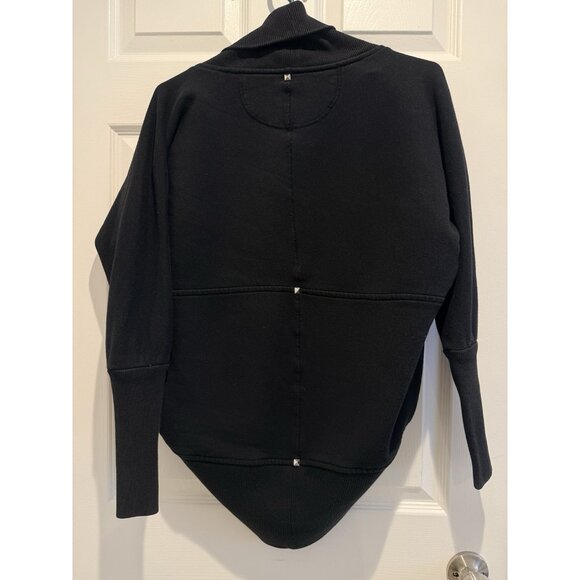 Wilfred Aritzia Diderot Cocoon Sweater Women's XXS Open Front Long Sleeve Black - Picture 2 of 6